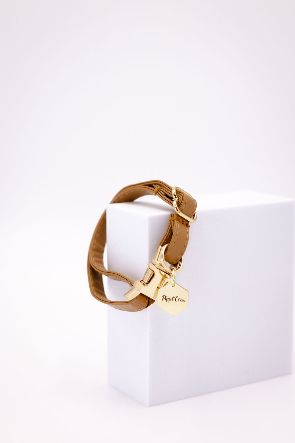 Leather puppy collar